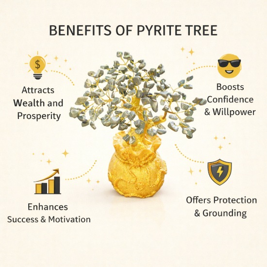 Natural Pyrite Tree 